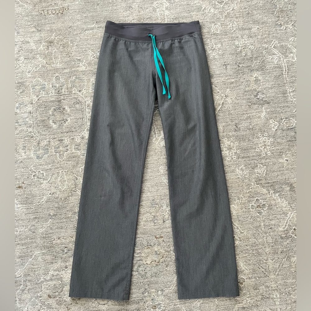 FIGS Livingston Scrub Pants Bottoms XS Graphite Gray EUC